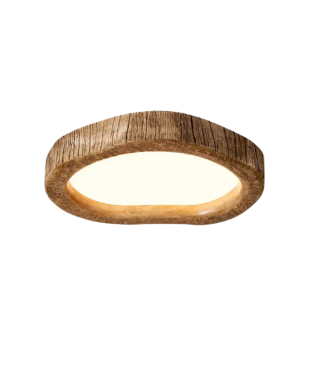 Wood Ceiling Light – Rustic LED Flush Mount