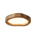 Wood Ceiling Light – Rustic LED Flush Mount