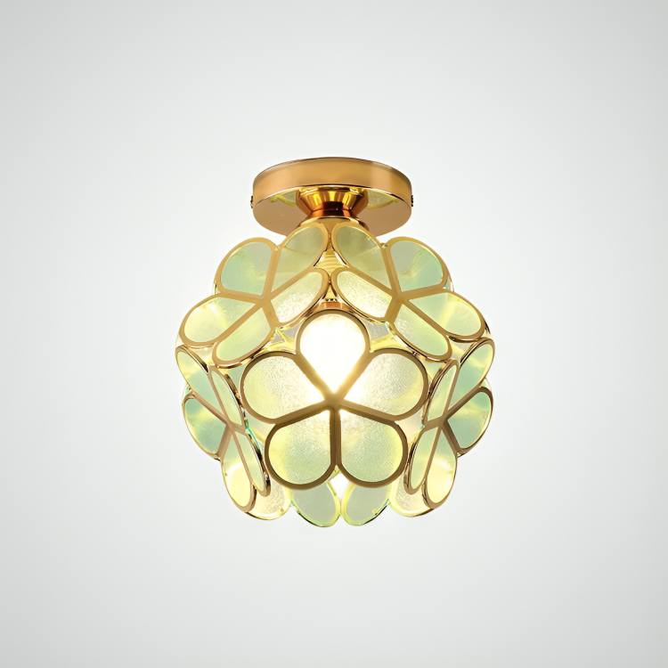 Flower Ceiling Light – Colourful Retro Flush Mount