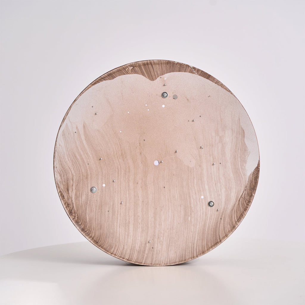 Walnut Ceiling Lamp – LED Flush Mount Fixture