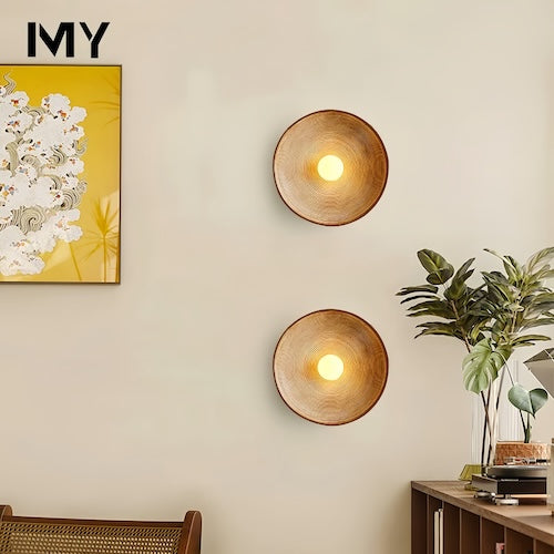 Wood Wall Sconce – Handcrafted Rustic LED Light
