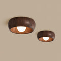 Wooden LED Ceiling Lamp – Minimalist Flush Mount