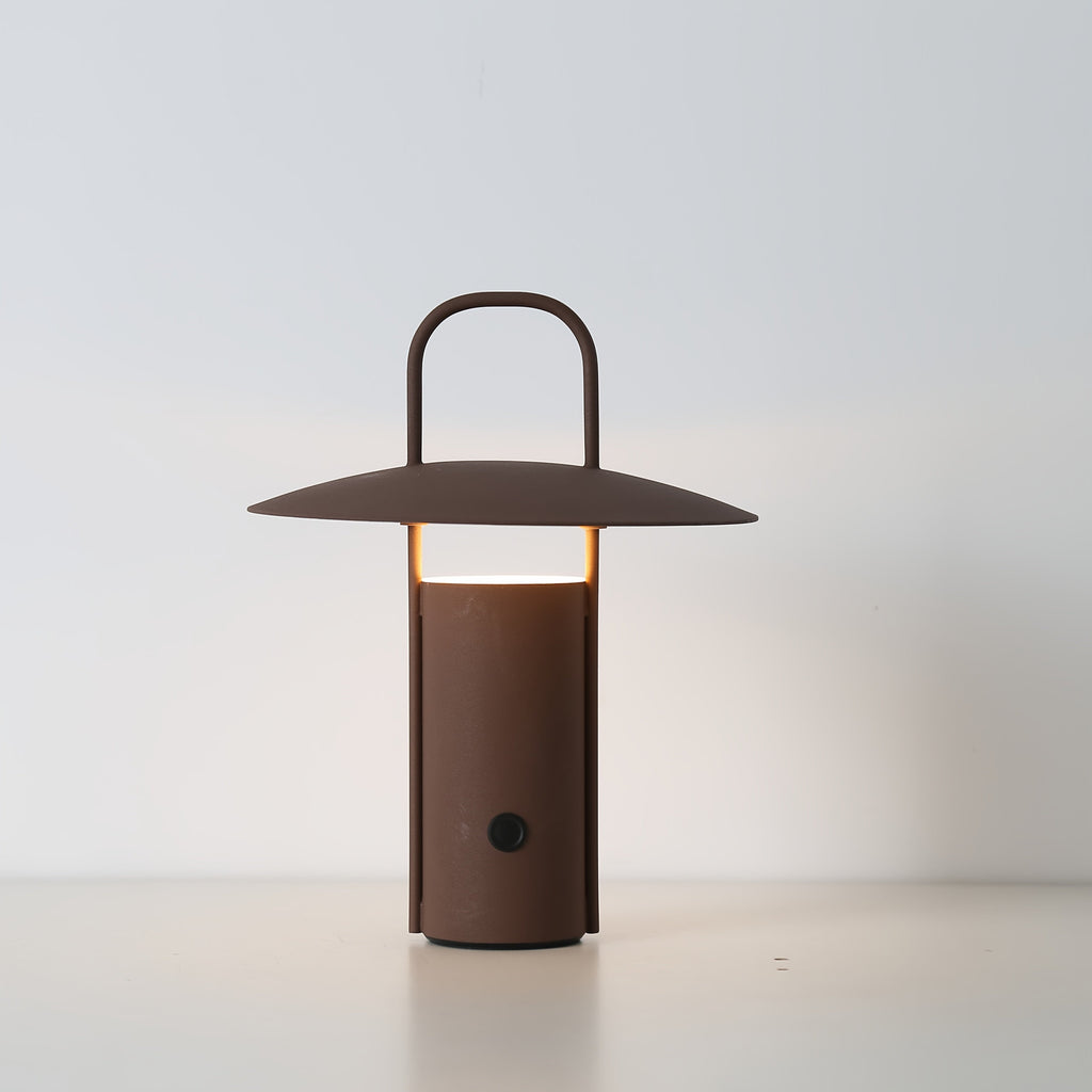 Touch Table Lamp – USB Rechargeable Metal Light