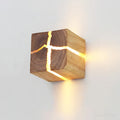 Wood Wall Light – Hand-Carved Solid Wood Sconce