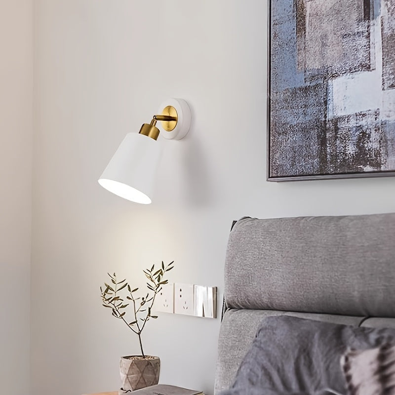 Metal Wall Sconce – Adjustable Bedroom Reading Lamp