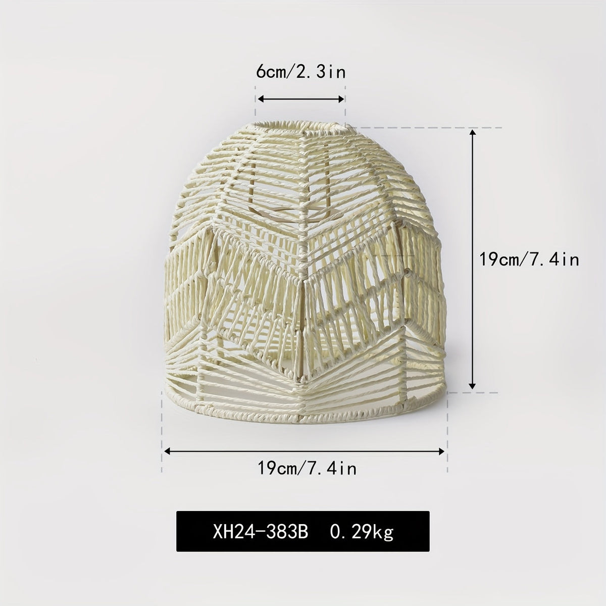 Rope Pendant Shade – Handwoven Farmhouse Light Shade
