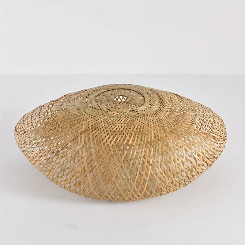 Rattan Pendant Lampshade – Handwoven Bohemian Shade