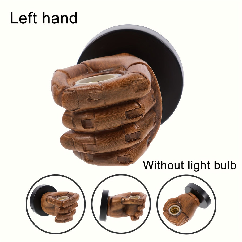 Hand Wall Lamp – Industrial Resin E26 Sconce