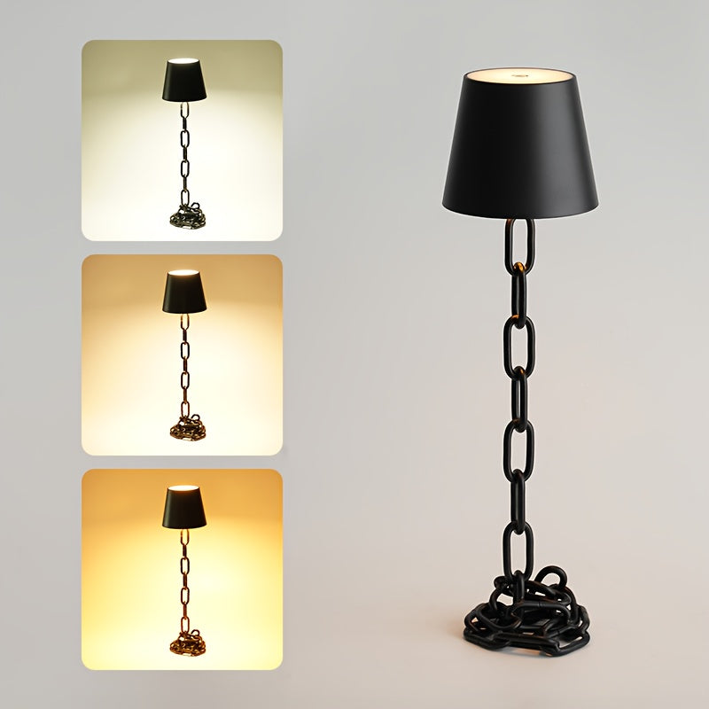 Chain-Link Table Lamp – Rechargeable Touch LED Light