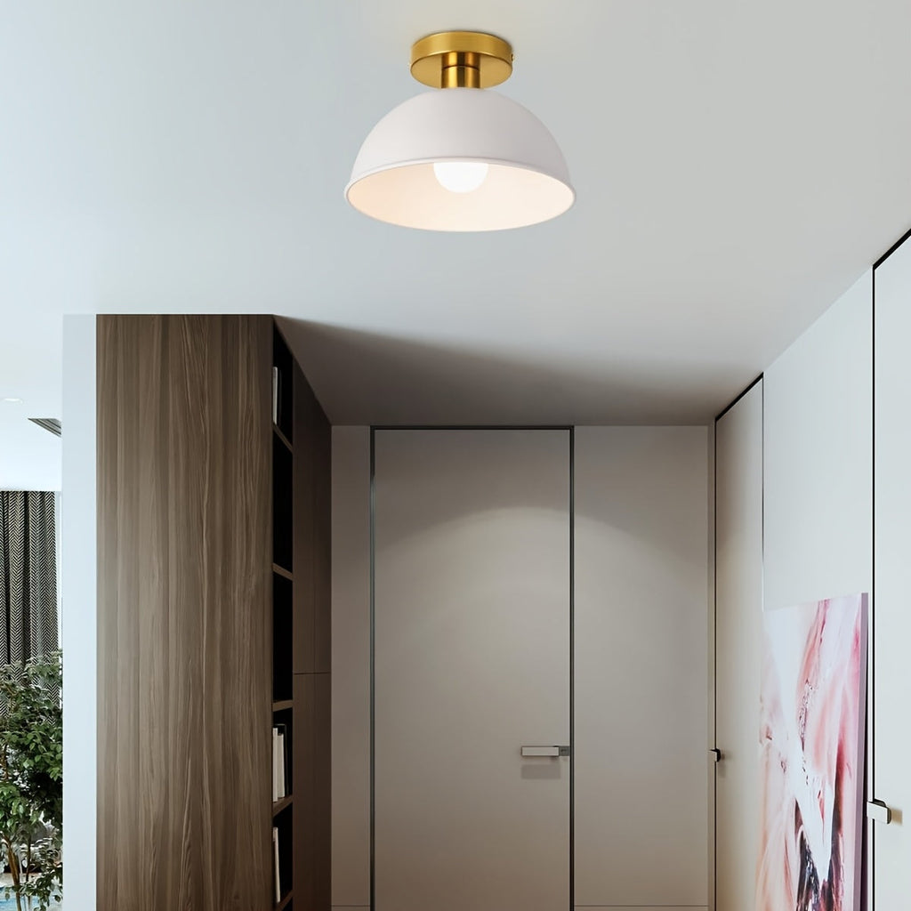 Semi-Flush Ceiling Lamp – Matte Metal Finish