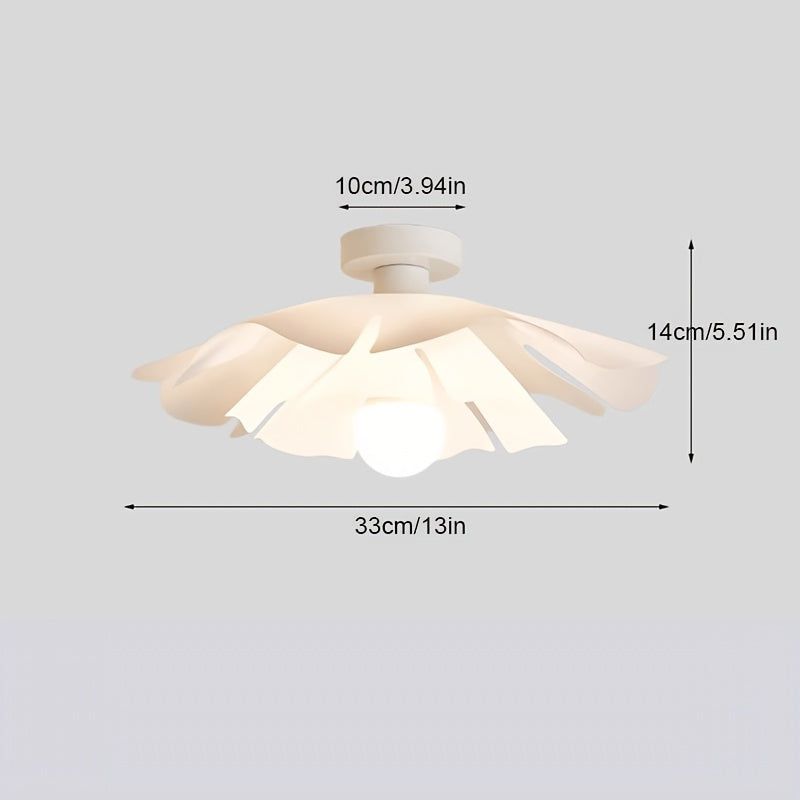 Petal Ceiling Light – Floral Semi-Flush Mount Fixture
