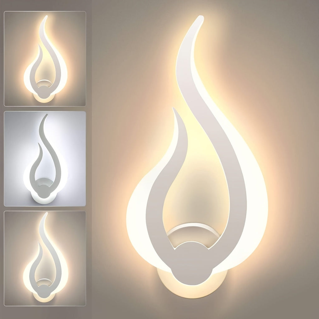 Flame LED Wall Light – 10W Warm White Sconce