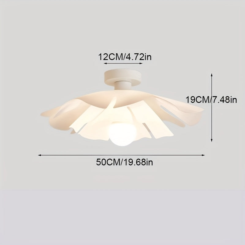 Petal Ceiling Light – Floral Semi-Flush Mount Fixture