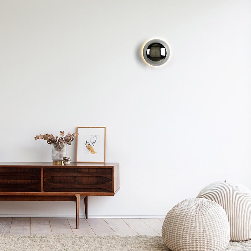 Eclipse Wall Lamp – Gold Finish Bauhaus Sconce