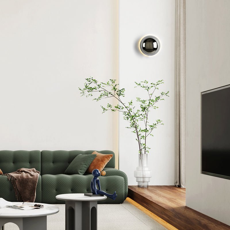 Eclipse Wall Lamp – Gold Finish Bauhaus Sconce