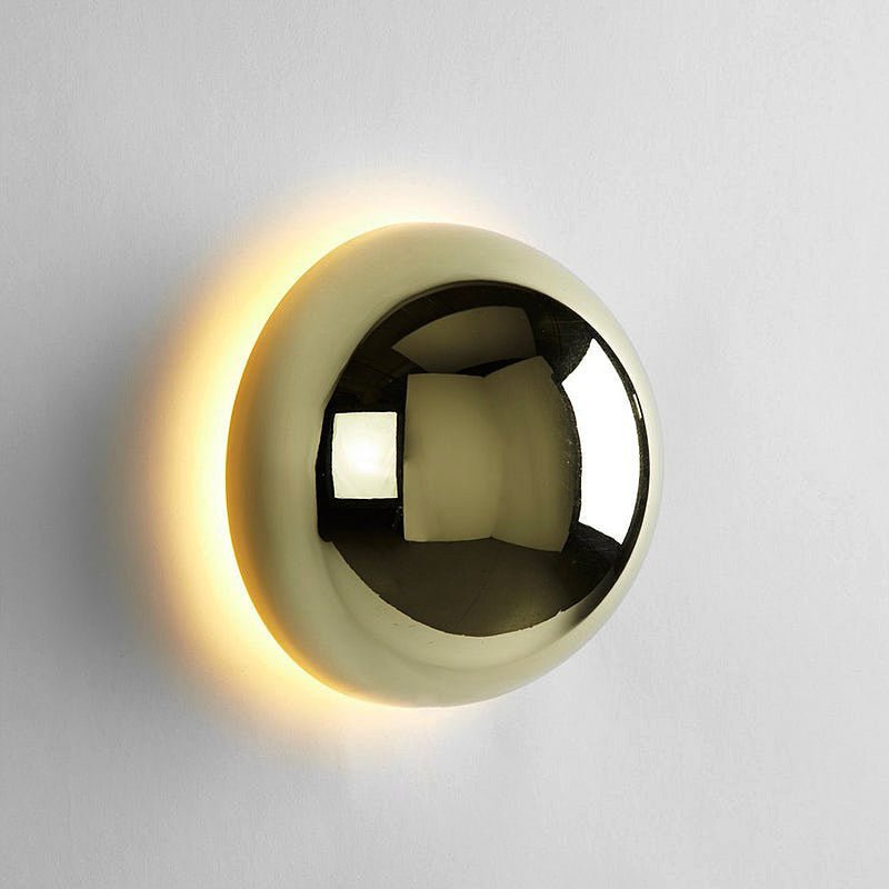 Eclipse Wall Lamp – Gold Finish Bauhaus Sconce