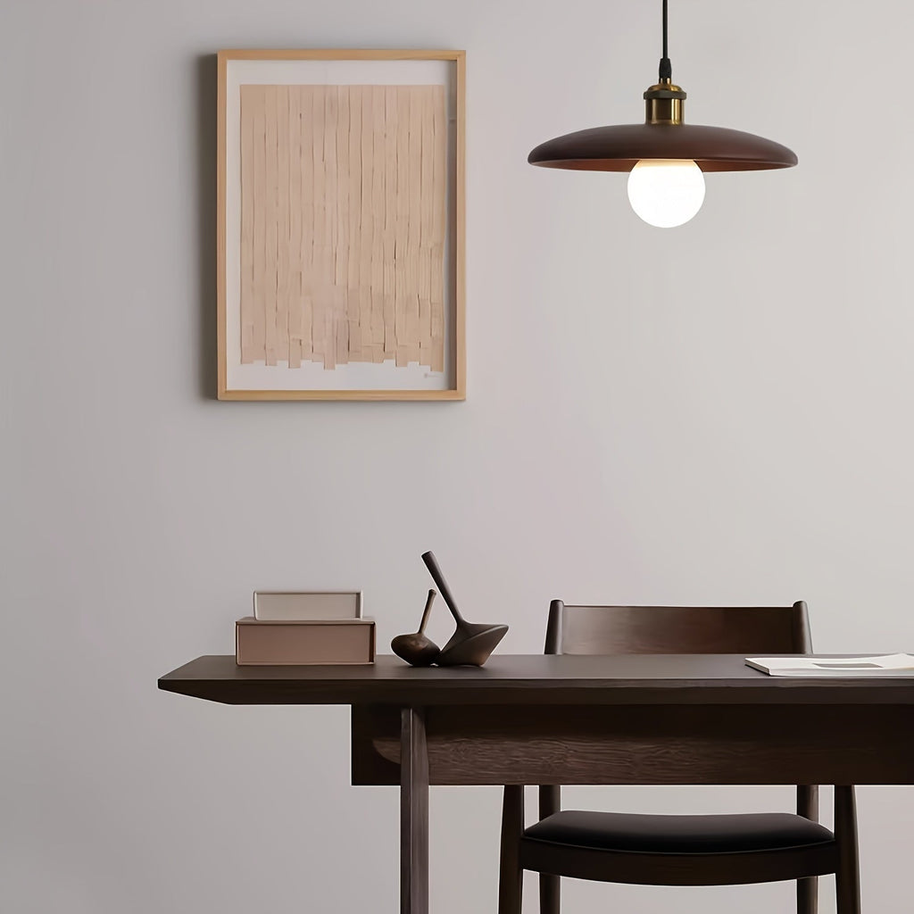 Solid Wood Pendant Light – Scandinavian Ceiling Lamp