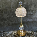 Crystal Table Lamp – Rechargeable Touch LED Bedside Light