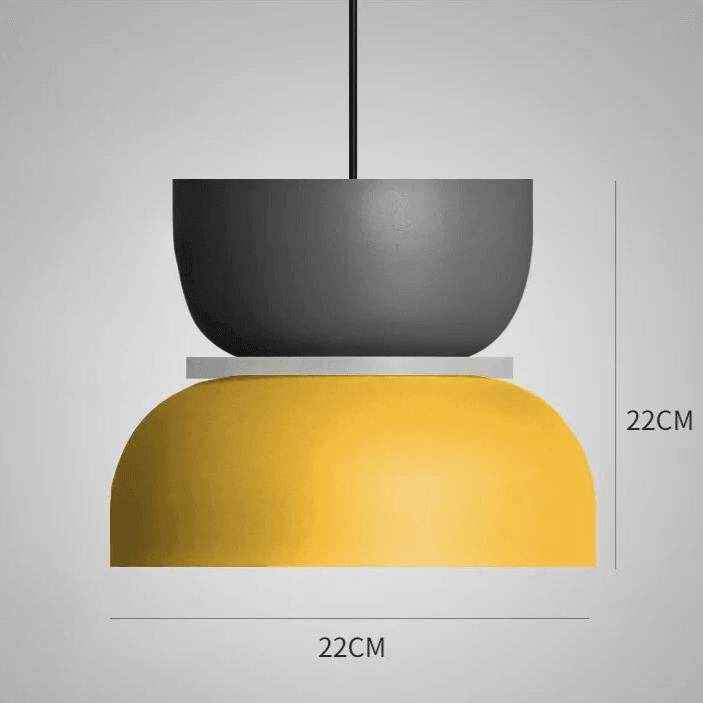 Coloured Pendant Lamp – Nordic Macaron Hanging Light