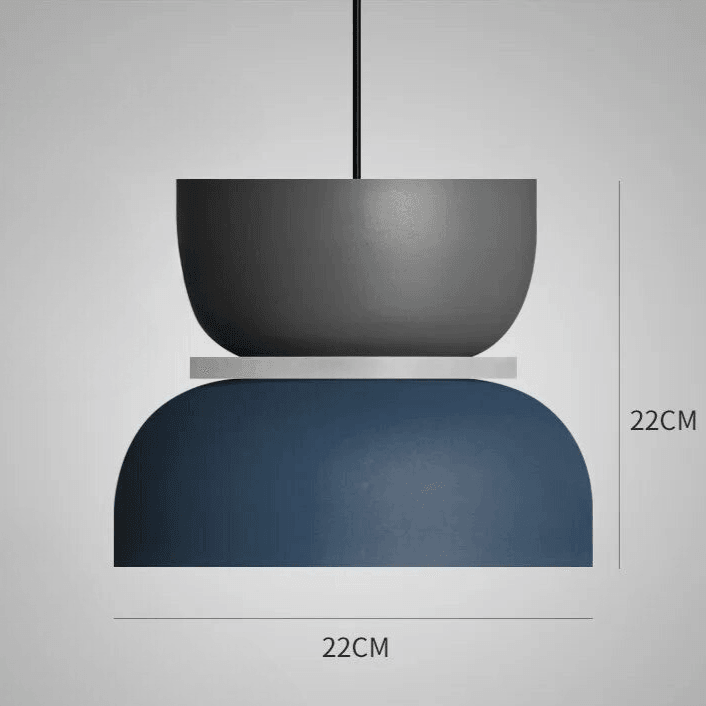 Coloured Pendant Lamp – Nordic Macaron Hanging Light