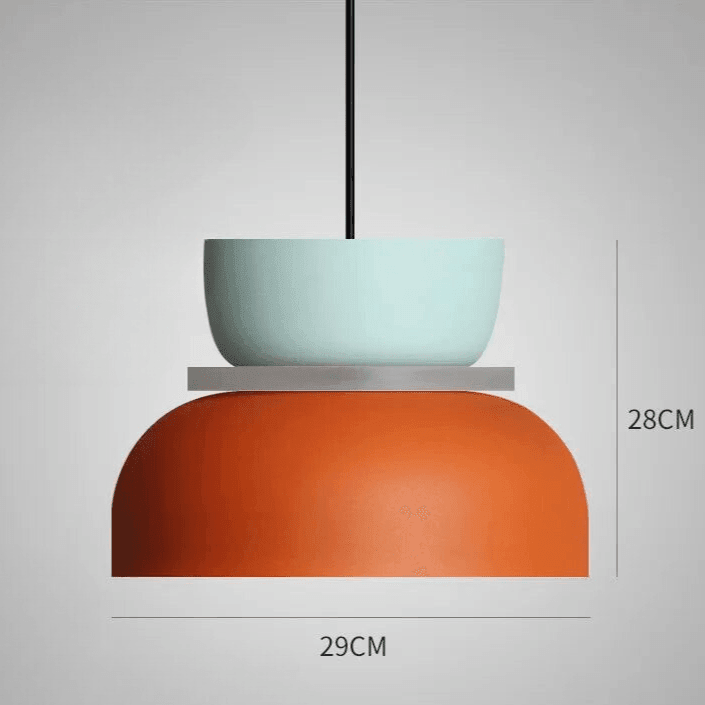 Coloured Pendant Lamp – Nordic Macaron Hanging Light