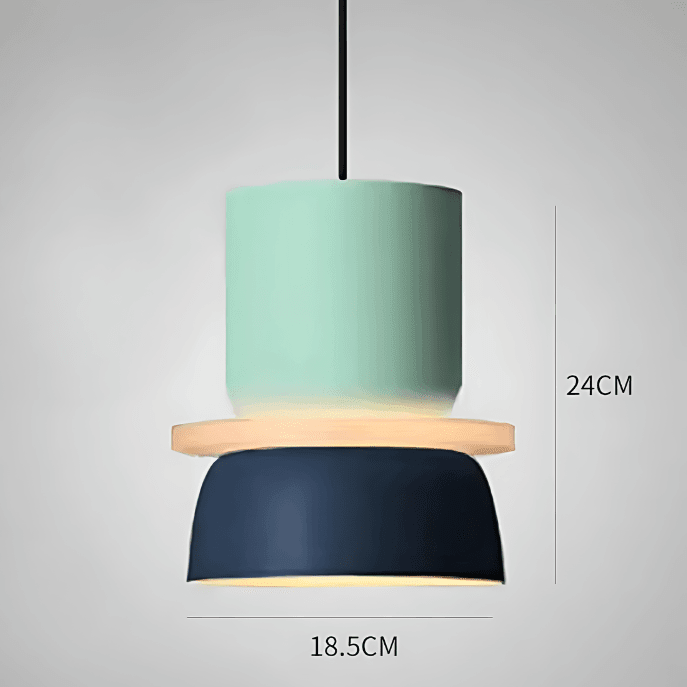 Coloured Pendant Lamp – Nordic Macaron Hanging Light