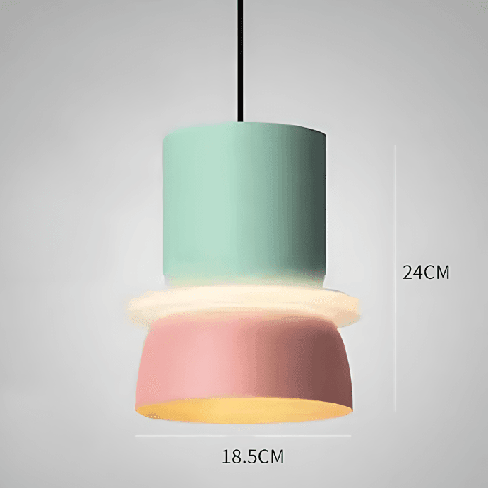 Coloured Pendant Lamp – Nordic Macaron Hanging Light