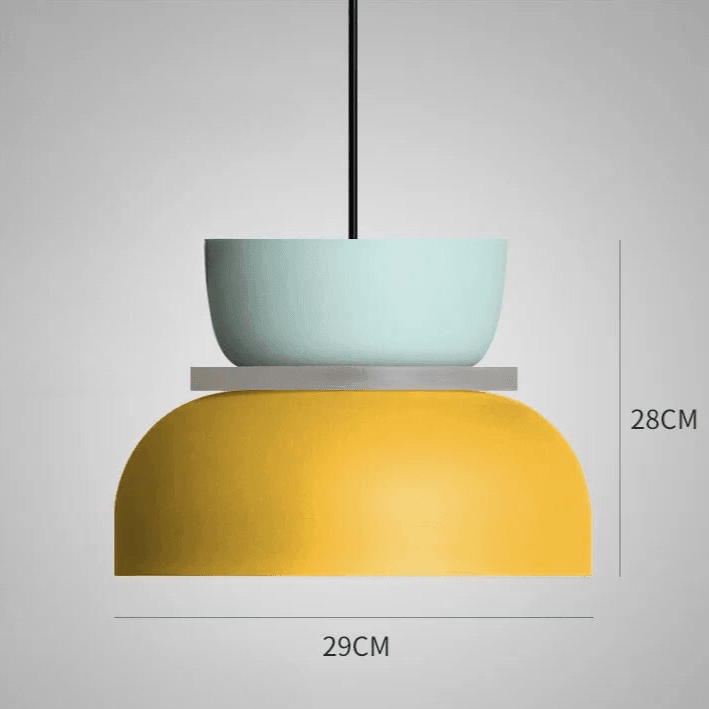 Coloured Pendant Lamp – Nordic Macaron Hanging Light