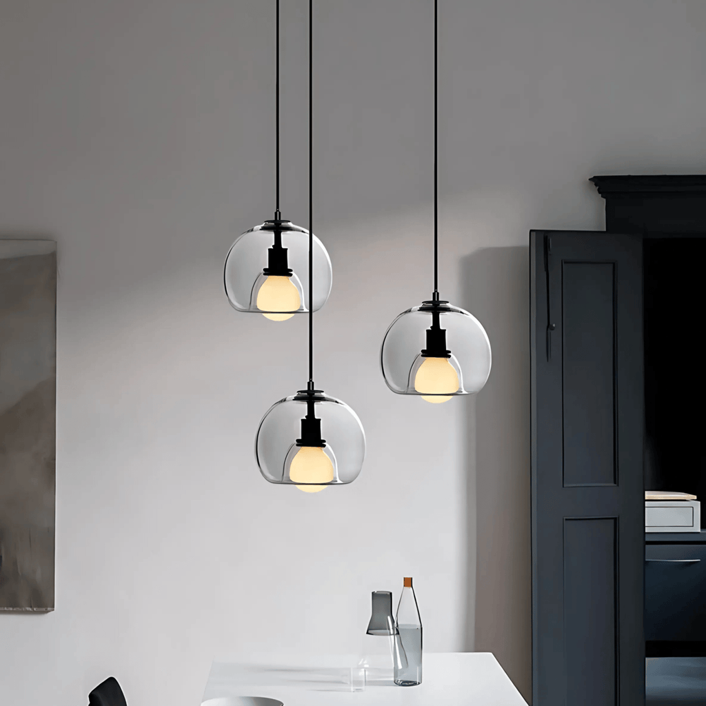 Handblown Glass Pendant Light – Modern Hanging Lamp
