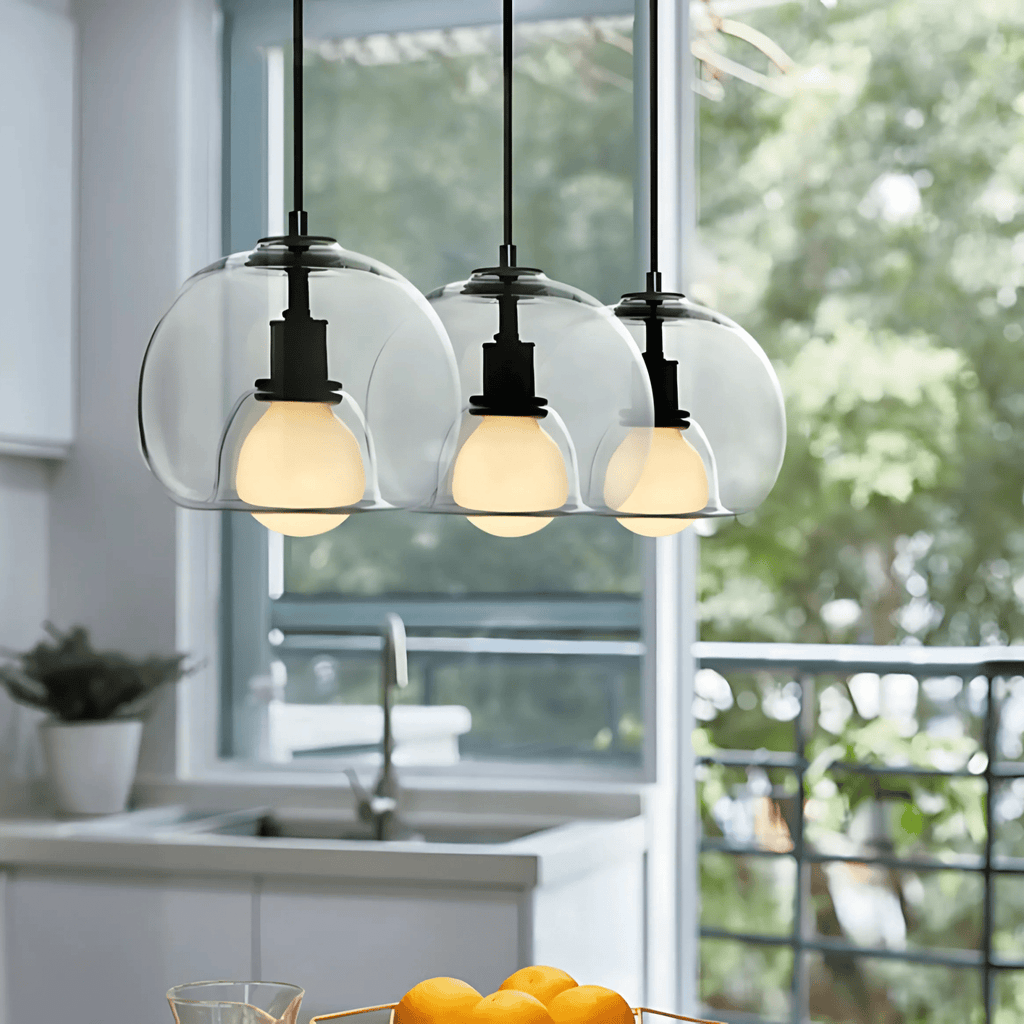 Handblown Glass Pendant Light – Modern Hanging Lamp