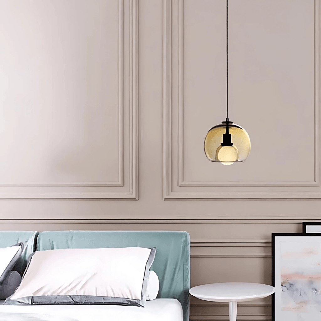 Handblown Glass Pendant Light – Modern Hanging Lamp