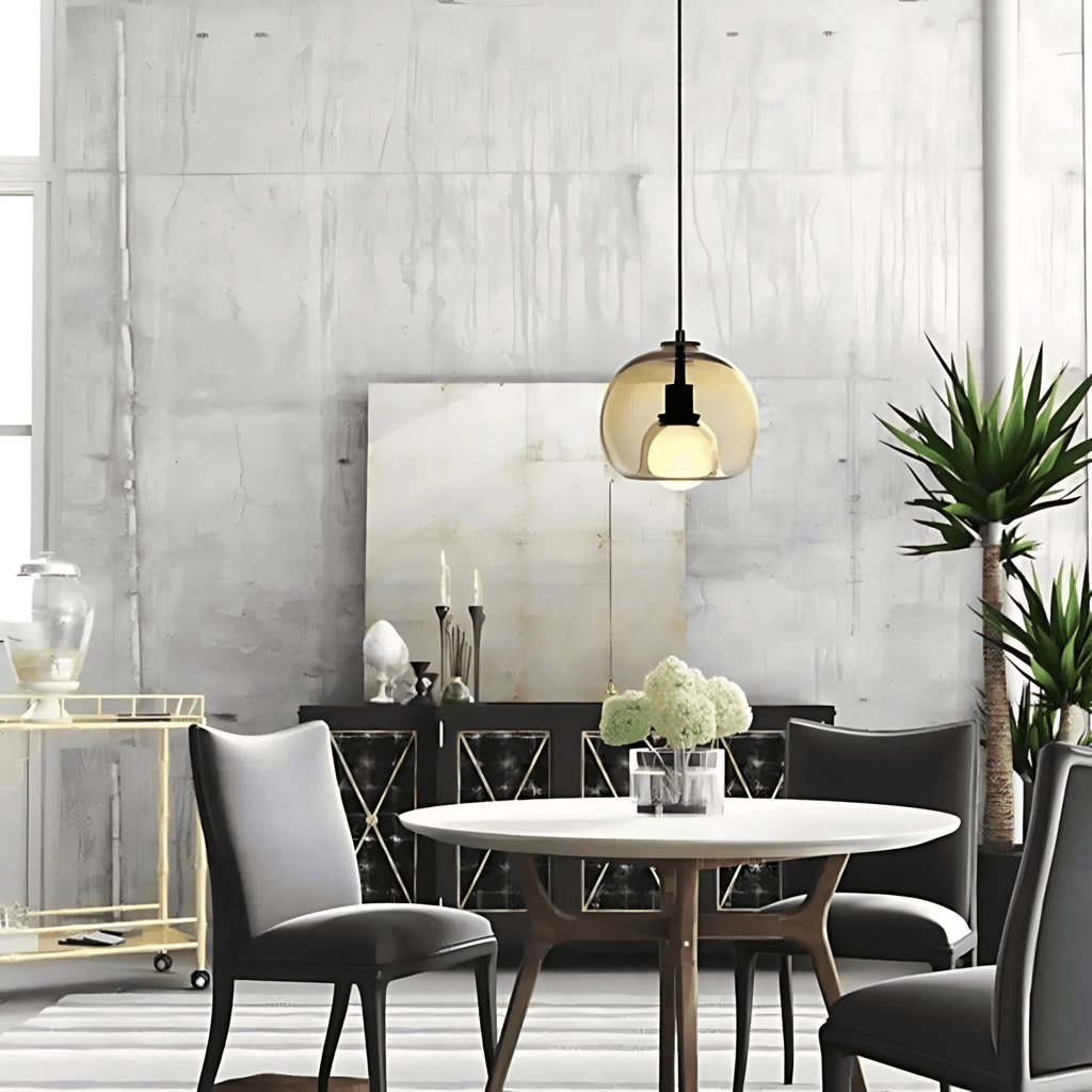 Handblown Glass Pendant Light – Modern Hanging Lamp