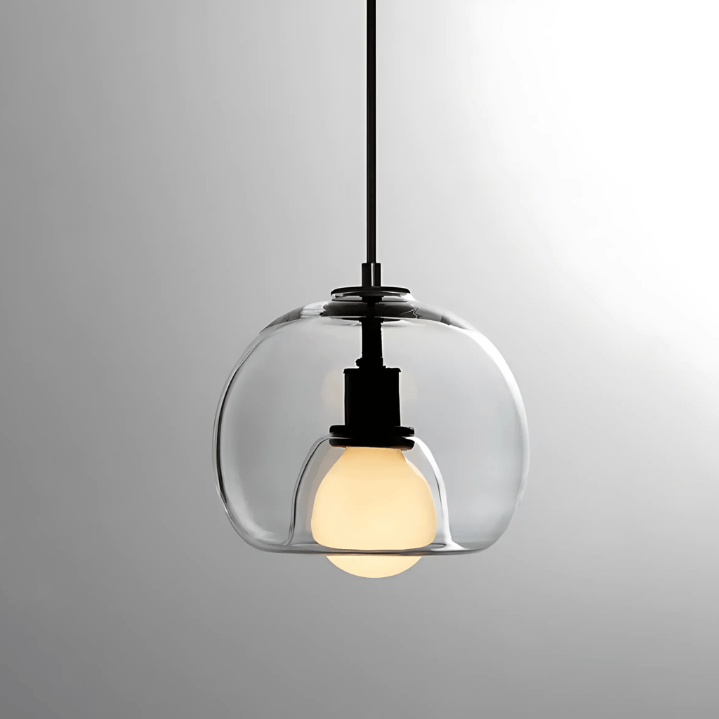 Handblown Glass Pendant Light – Modern Hanging Lamp