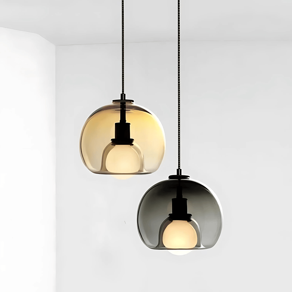 Handblown Glass Pendant Light – Modern Hanging Lamp