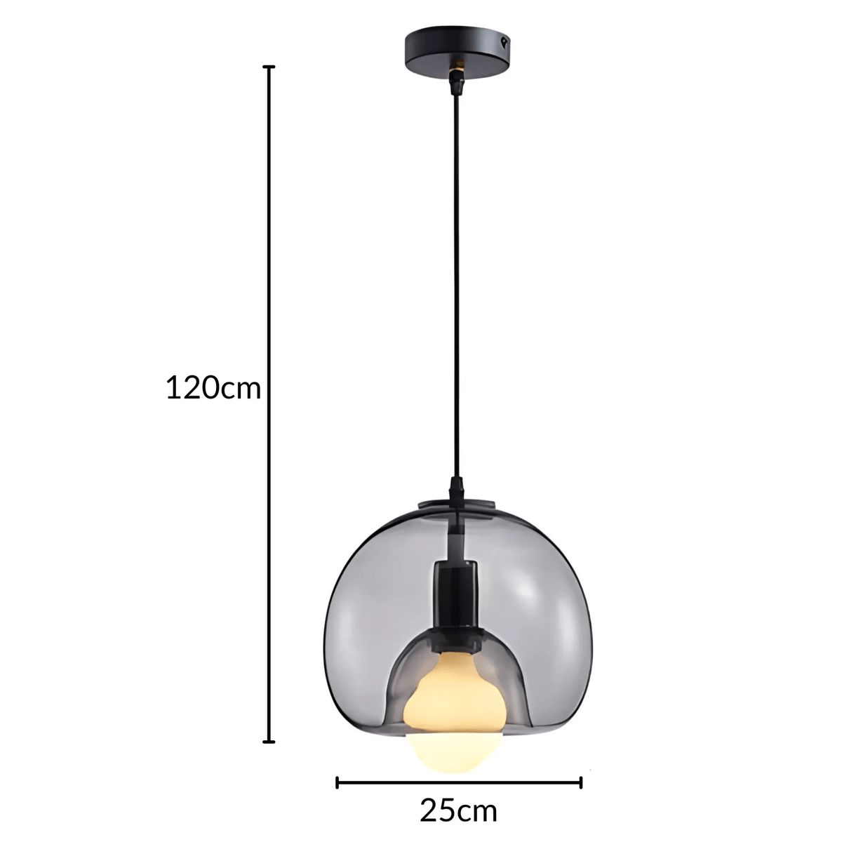 Handblown Glass Pendant Light – Modern Hanging Lamp