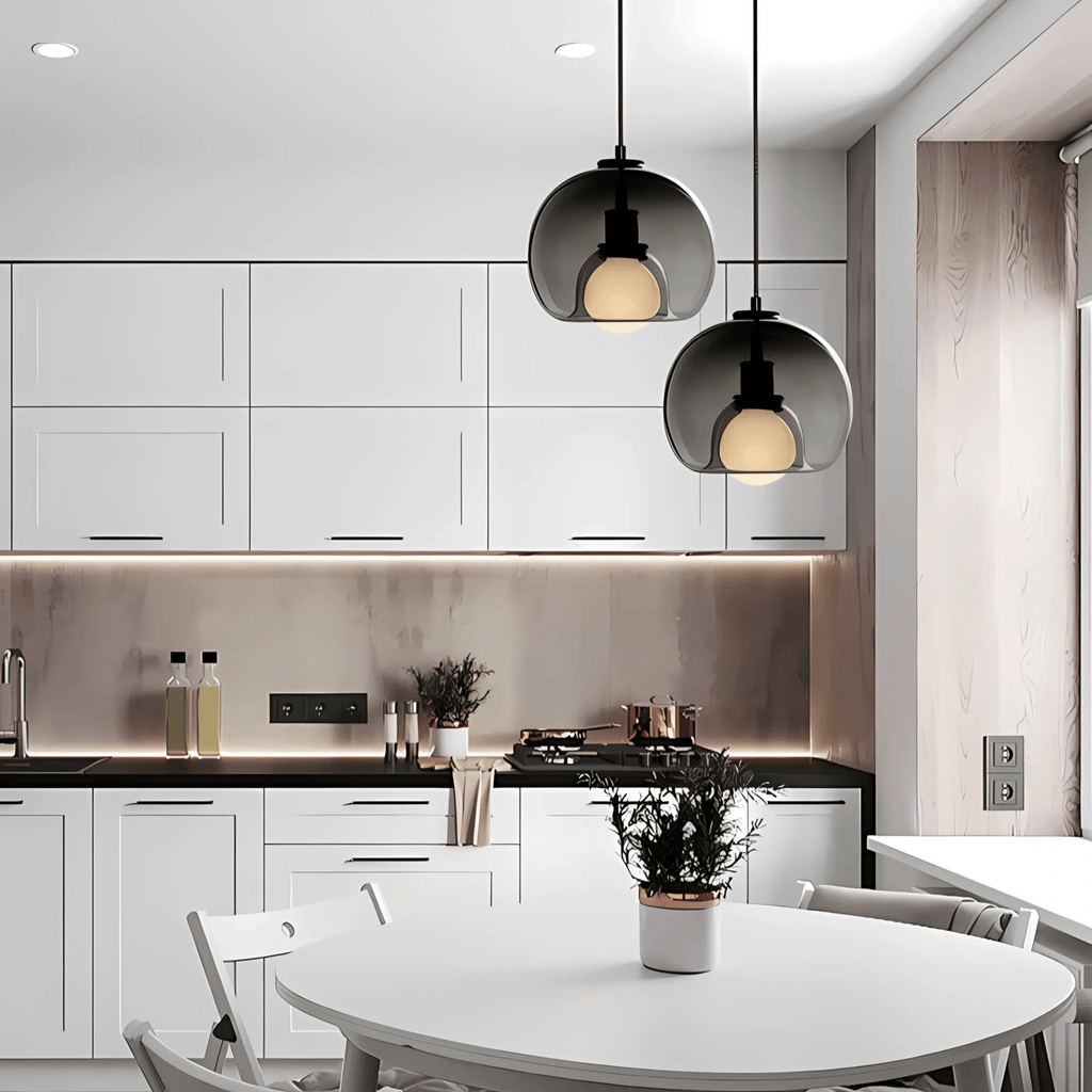 Handblown Glass Pendant Light – Modern Hanging Lamp