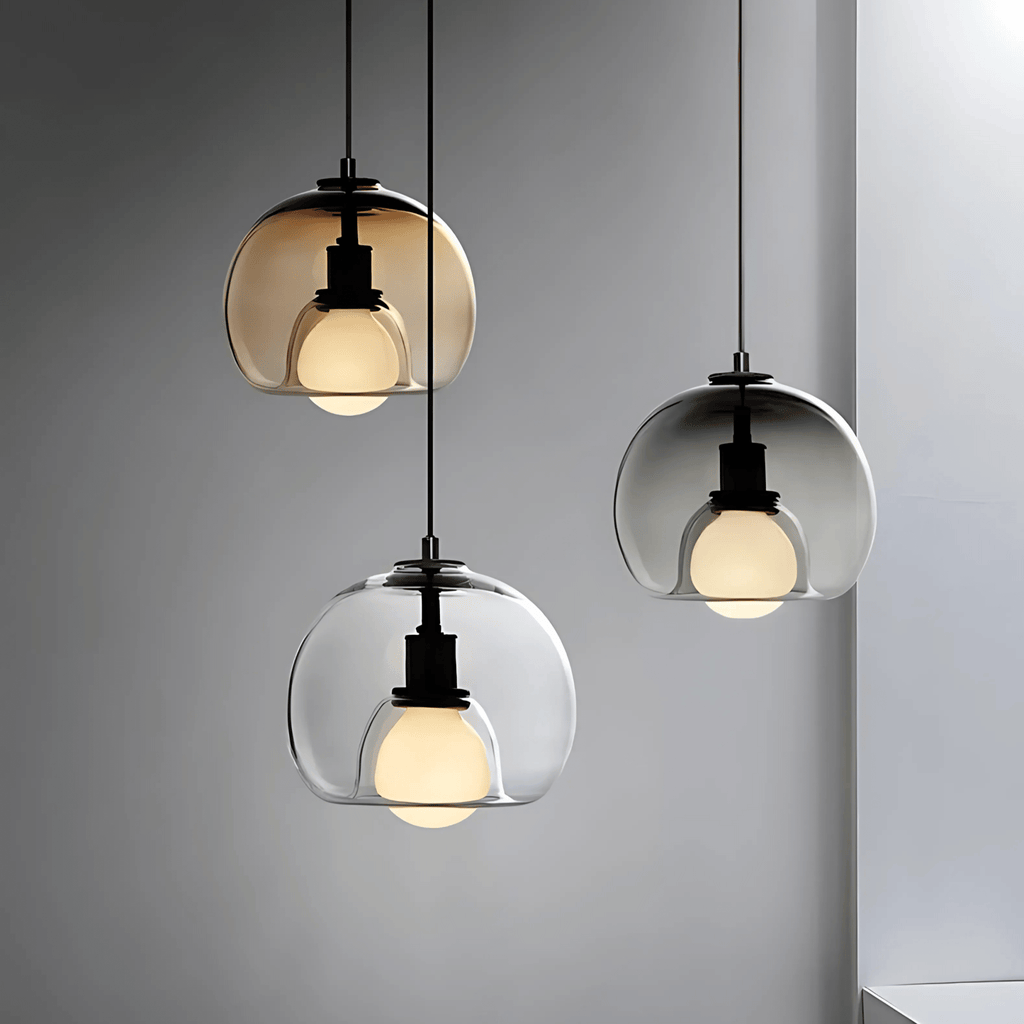 Handblown Glass Pendant Light – Modern Hanging Lamp