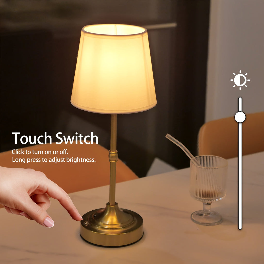 Cordless Table Lamp – Dimmable USB Rechargeable LED