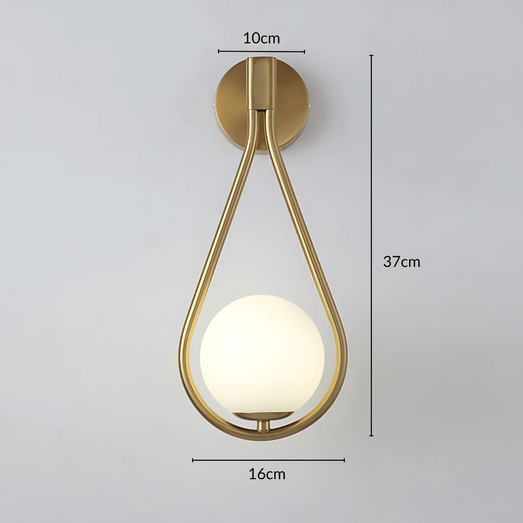 Teardrop Wall Light – Modern Glass Sconce