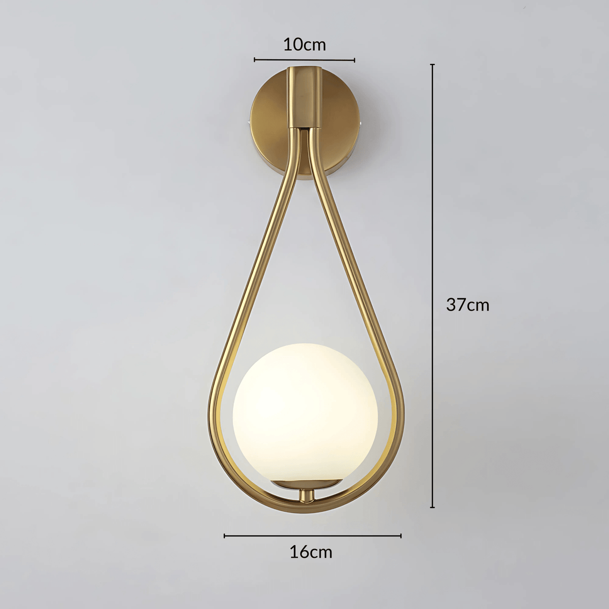 Teardrop Wall Light – Modern Glass Sconce