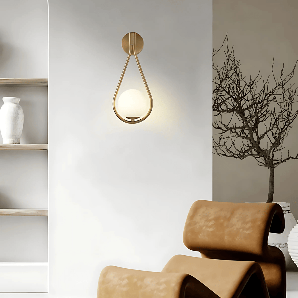 Teardrop Wall Light – Modern Glass Sconce