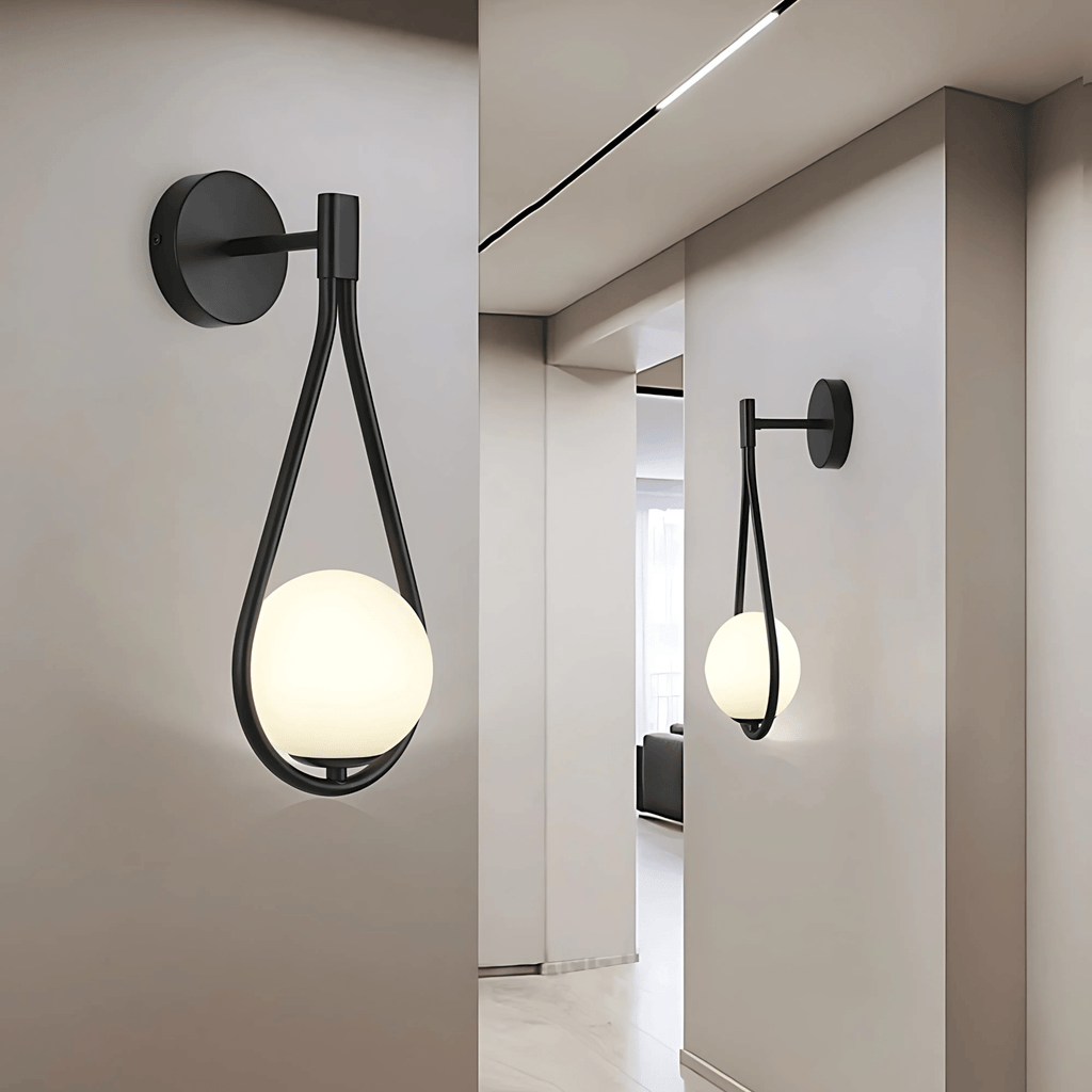 Teardrop Wall Light – Modern Glass Sconce
