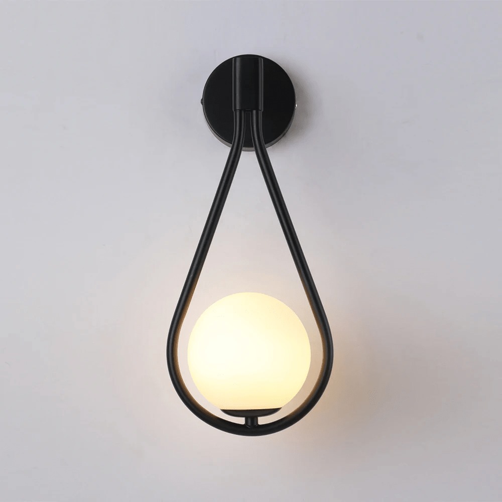 Teardrop Wall Light – Modern Glass Sconce