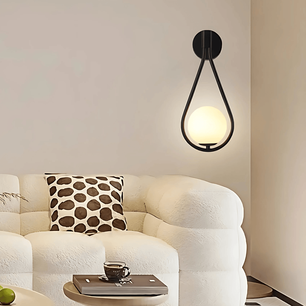 Teardrop Wall Light – Modern Glass Sconce