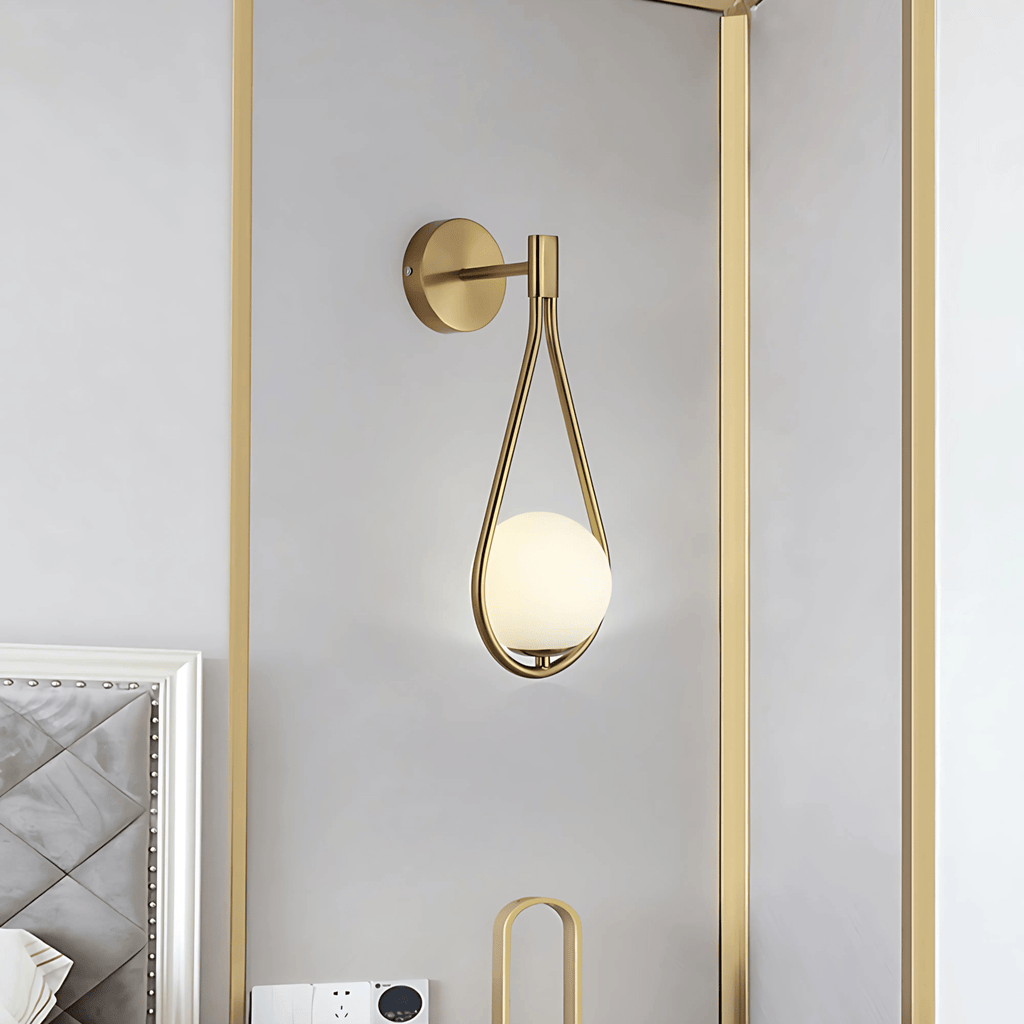 Teardrop Wall Light – Modern Glass Sconce