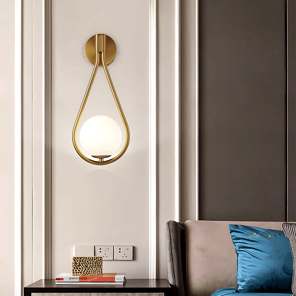 Teardrop Wall Light – Modern Glass Sconce