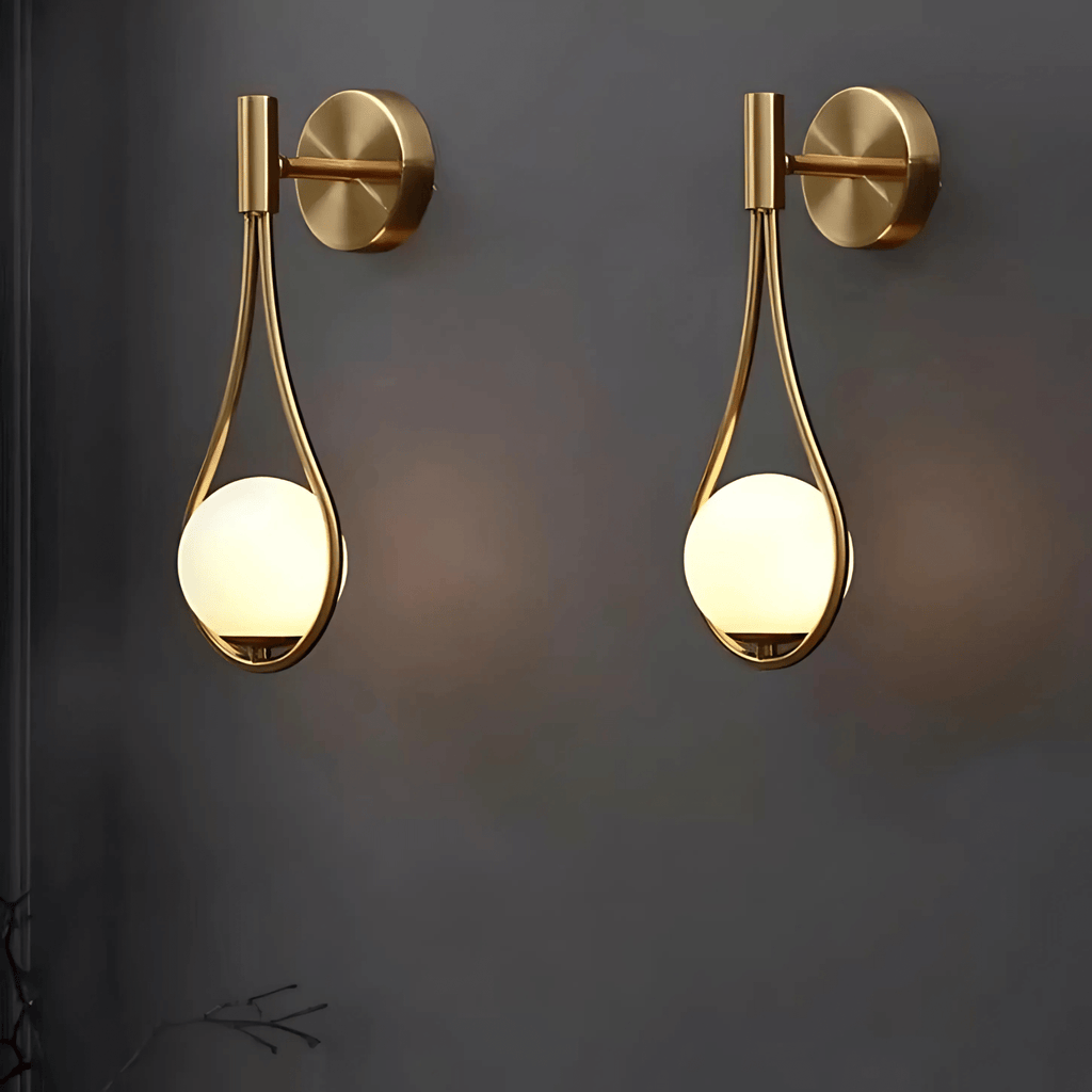 Teardrop Wall Light – Modern Glass Sconce