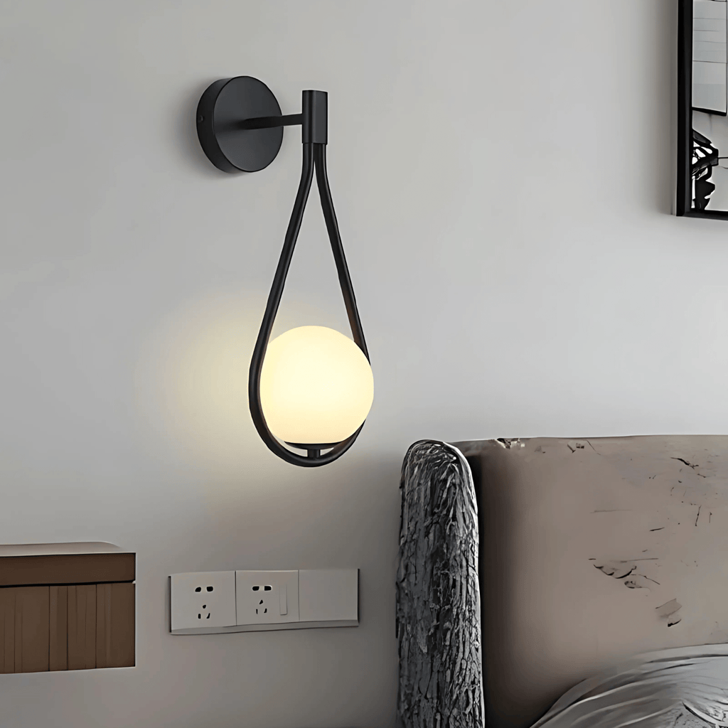 Teardrop Wall Light – Modern Glass Sconce