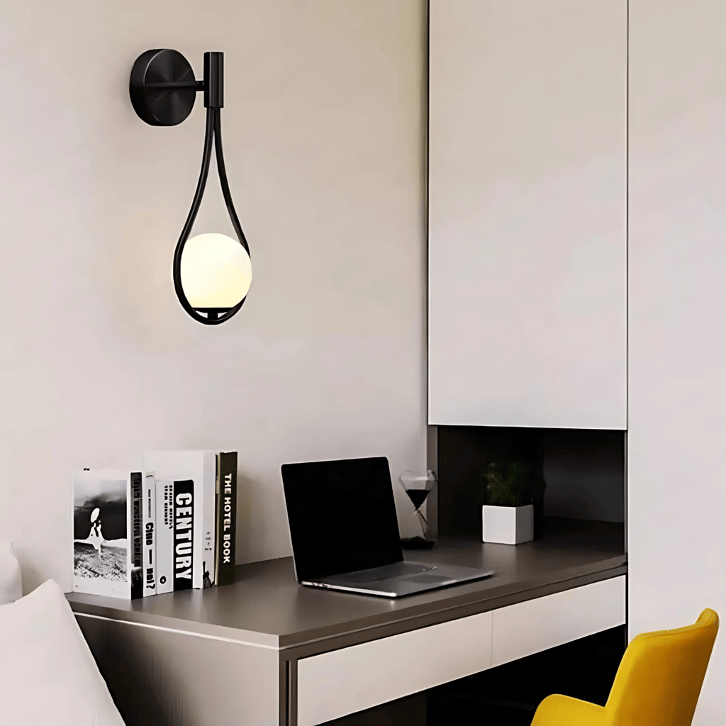 Teardrop Wall Light – Modern Glass Sconce