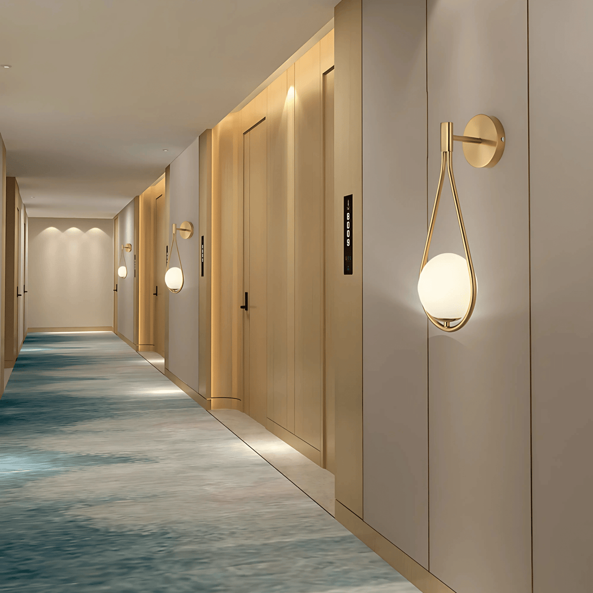 Teardrop Wall Light – Modern Glass Sconce